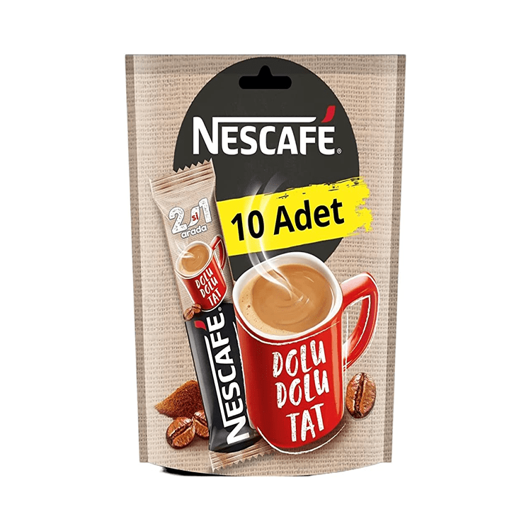 Nescafe 2'si 1 Arada Kahve 10'lu 